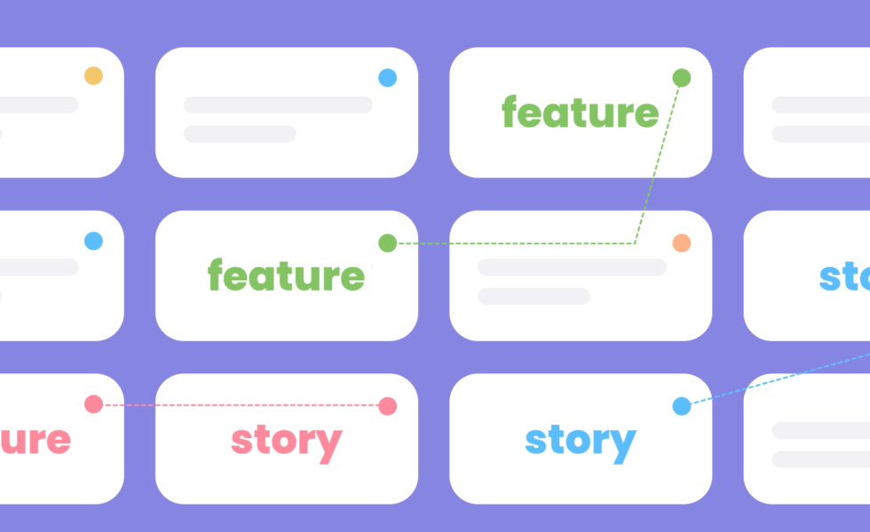 Creating dependencies between feature and feature and feature and user story